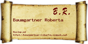 Baumgartner Roberta névjegykártya